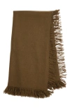 ISABEL MARANT ISABEL MARANT ZILA CASHMERE & COTTON FRINGE SCARF