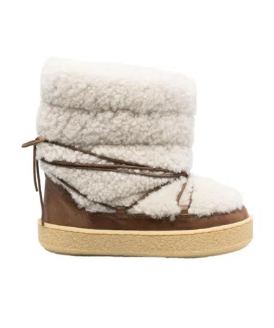 ISABEL MARANT ZIMLEE SHEARLING ANKLE BOOTS