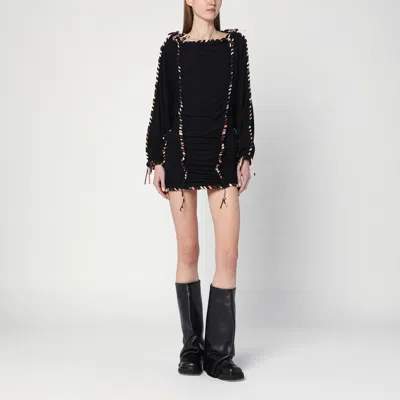 Isabel Marant Zina Black Dress In Cotton