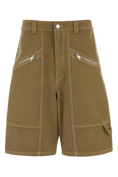 Isabel Marant Zip-detailed Shorts In Green