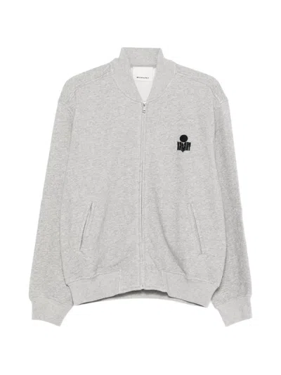 Isabel Marant Zip Hoodie "marty" In Gray