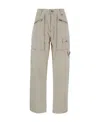 Isabel Marant Zip-pocket Tapered Trousers In Nude