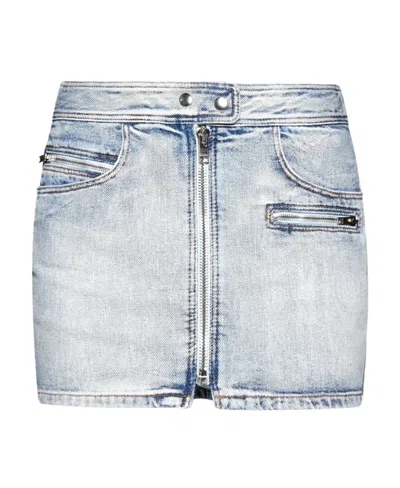 Isabel Marant Woman Denim Skirt Blue Size 8 Cotton
