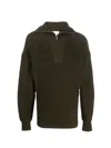 Isabel Marant Cozy Turtleneck Sweater Drop Shoulders In Green
