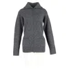 Isabel Marant Zipped Cardigan In Grey Wool In Gray