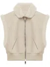 Isabel Marant Edwina Genuine Shearling Vest In 20ck