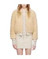 Isabel Marant Zipper Pilot Jacket In Nude