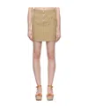 Isabel Marant Zipper Skirt In Nude