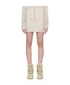 Isabel Marant Zipper Skirt In White