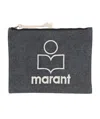 Isabel Marant Zippered Clutch In Black