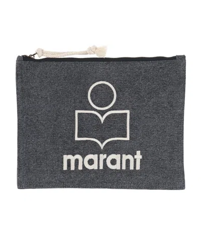 Isabel Marant Zippered Clutch In Black