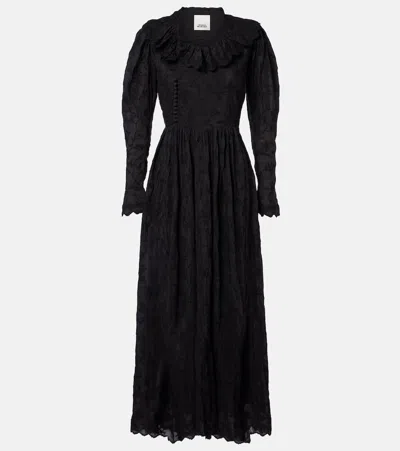 Isabel Marant Zoen Floral Cotton And Silk Maxi Dress In Multi