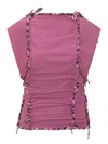 Isabel Marant Top Zohra In Cotone Fucsia  Donna In Purple