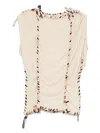 Isabel Marant Cotton Square Neckline Sleeveless Top With Drawstring In Gray