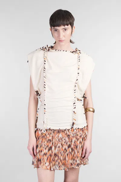 Isabel Marant Zohra Topwear In Beige Cotton