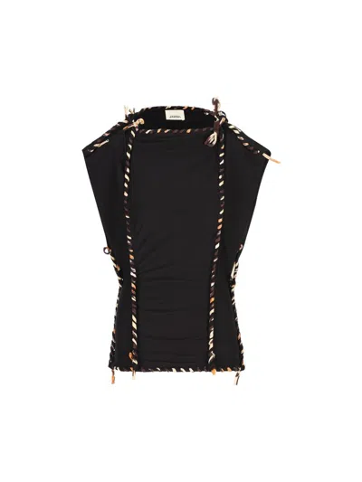 Isabel Marant Top Zohra Black In Cotton
