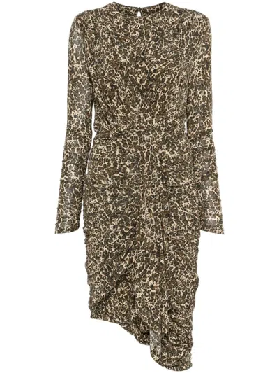 Isabel Marant Long-sleeved Dress In Multi