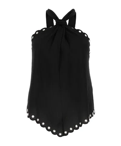 Isabel Marant Women's Crepe Tecles Top In Black