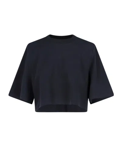 Isabel Marant Crewneck Cropped T-shirt In Black