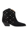 Isabel Marant Woman Ankle Boots Black Size 5 Calfskin In Black