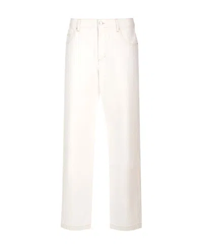Isabel Marant Logo-patch Jeans In White