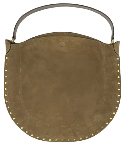 Isabel Marant Oskan Suede Hobo Bag In Brown