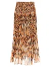 Isabel Marant Rolande Printed Silk-chiffon Midi Skirt