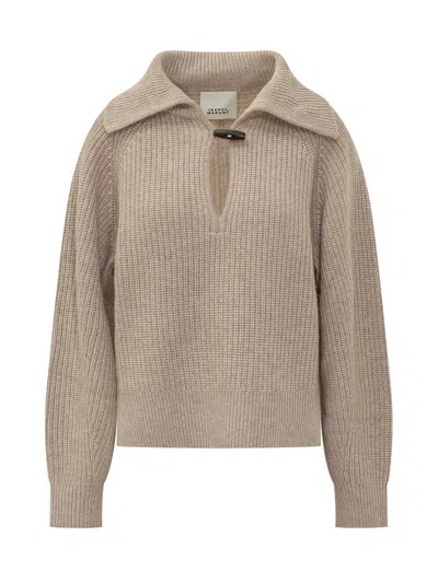 Isabel Marant -style Miranda Pullover Sweater In Neutral