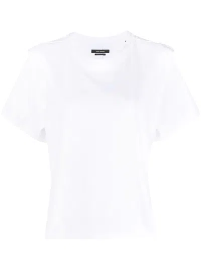 Isabel Marant T-shirt Zelitos Con Pieghe In White