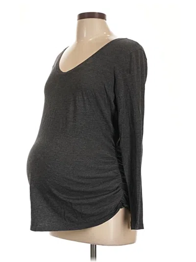 Pre-owned Isabel Maternity 3/4 Sleeve T-shirt In Gray