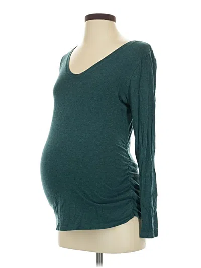 Pre-owned Isabel Maternity 3/4 Sleeve T-shirt In Teal