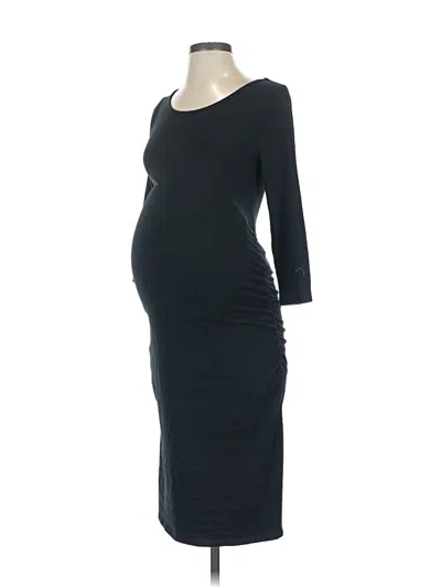 Pre-owned Isabel Maternity Casual Dress In Black