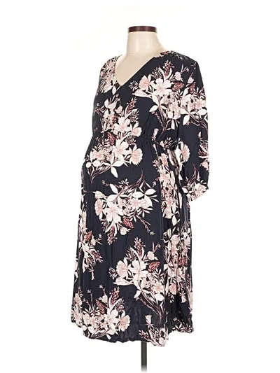 Pre-owned Isabel Maternity Casual Dress In Black