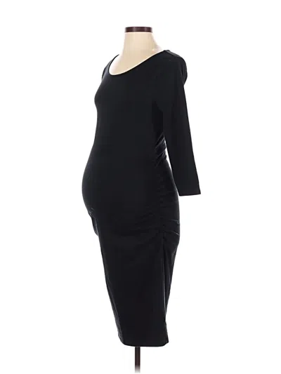 Pre-owned Isabel Maternity Casual Dress In Black