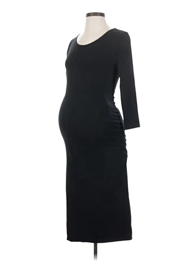 Pre-owned Isabel Maternity Casual Dress In Black