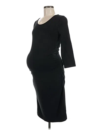 Pre-owned Isabel Maternity Casual Dress In Black