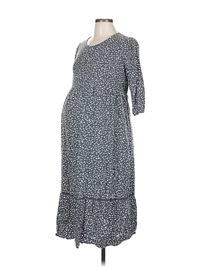 Pre-owned Isabel Maternity Casual Dress In Blue