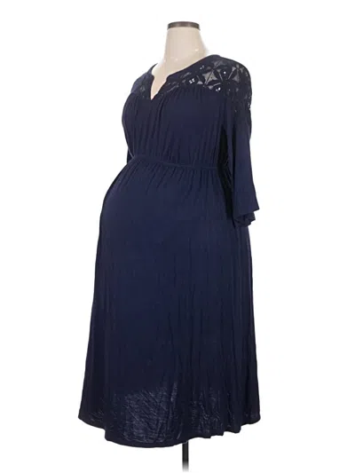 Pre-owned Isabel Maternity Casual Dress In Blue