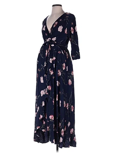 Pre-owned Isabel Maternity Casual Dress In Blue
