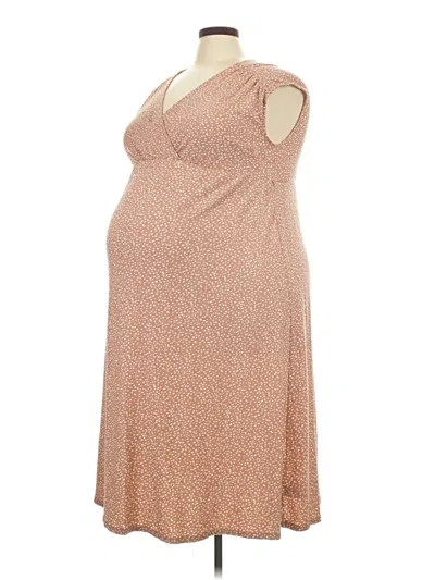 Pre-owned Isabel Maternity Casual Dress In Brown