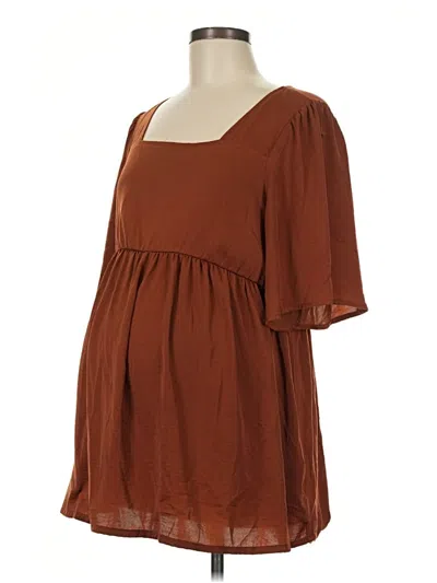 Pre-owned Isabel Maternity Casual Dress In Brown