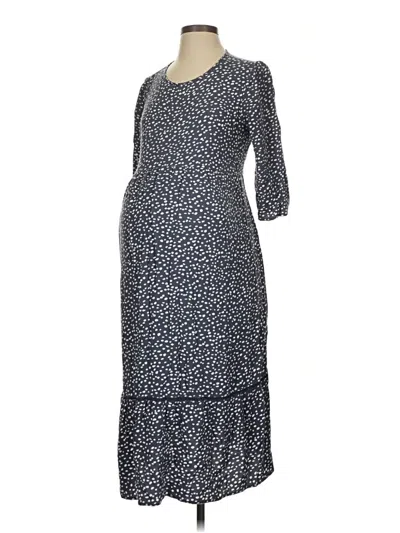 Pre-owned Isabel Maternity Casual Dress In Gray