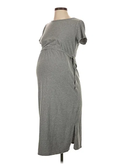 Pre-owned Isabel Maternity Casual Dress In Gray