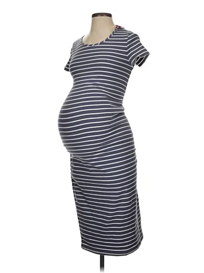 Pre-owned Isabel Maternity Casual Dress In Gray