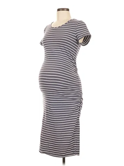 Pre-owned Isabel Maternity Casual Dress In Gray