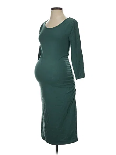 Pre-owned Isabel Maternity Casual Dress In Green