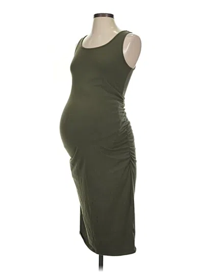 Pre-owned Isabel Maternity Casual Dress In Green