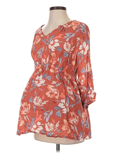Pre-owned Isabel Maternity Casual Dress In Orange
