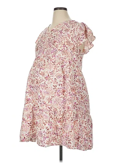 Pre-owned Isabel Maternity Casual Dress In Pink