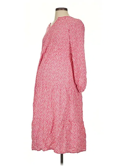 Pre-owned Isabel Maternity Casual Dress In Red